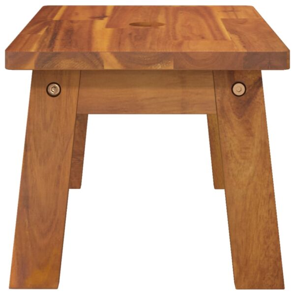 vidaXL Step Stool 38x26x22 cm Solid Wood Acacia - Image 5