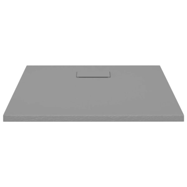 vidaXL Shower Base Tray SMC Grey 90x90 cm - Image 3
