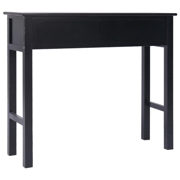 vidaXL Console Table Black 90x30x77 cm Wood - Image 5