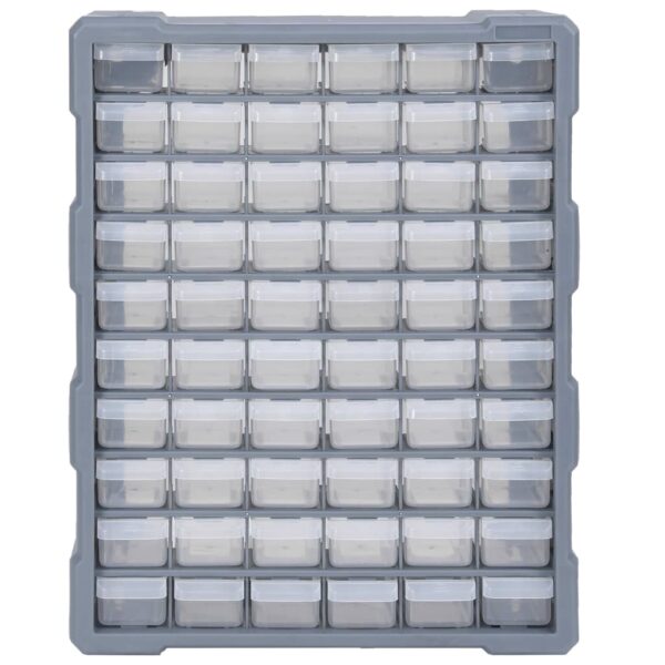 vidaXL Multi-drawer Organiser with 60 Drawers 38x16x47.5 cm - Image 2