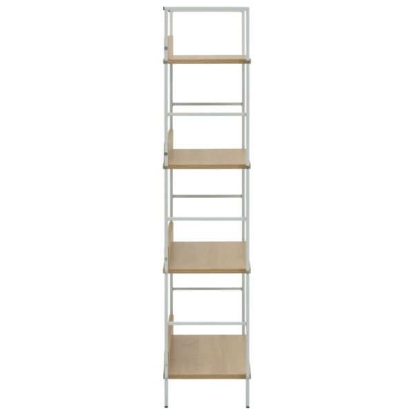 vidaXL 4-Layer Book Shelf Oak 60x27.6x124.5 cm Engineered Wood - Image 5