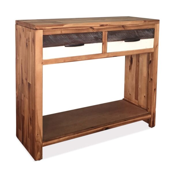 vidaXL Console Table Solid Acacia Wood 86x30x75 cm - Image 1