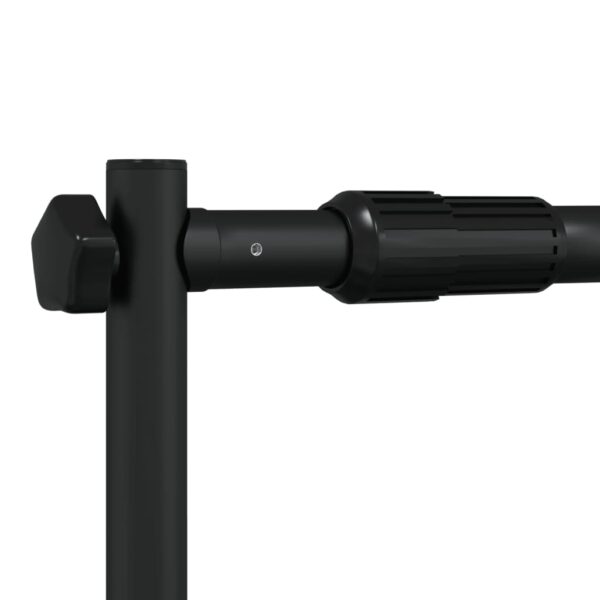 vidaXL Backdrop Stand Black 305x243 cm Steel - Image 7