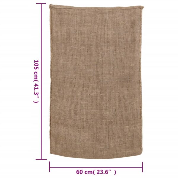vidaXL Jute Sacks 30 pcs 60x105 cm 100% Jute 220 gsm - Image 8