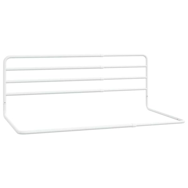 vidaXL Toddler Safety Bed Rail White (76-137)x55 cm Iron - Image 2