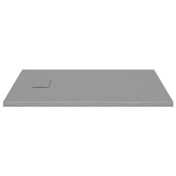 vidaXL Shower Base Tray SMC Grey 100x80 cm - Image 4