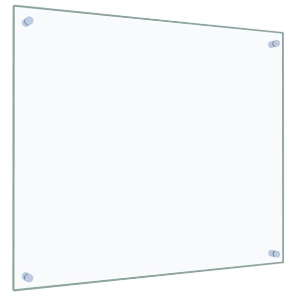 vidaXL Kitchen Backsplash Transparent 70x60 cm Tempered Glass - Image 5