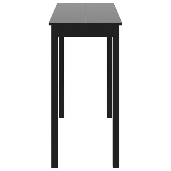 vidaXL Bar Table MDF Black 115x55x107 cm - Image 4