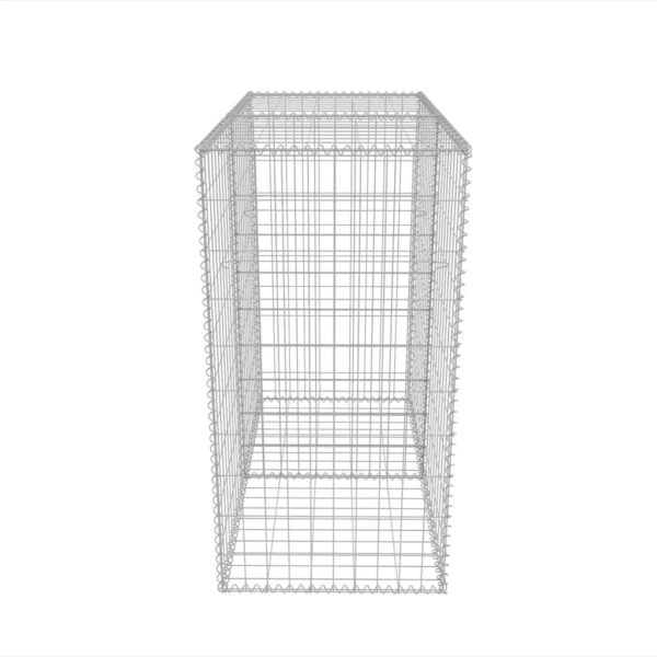 vidaXL Gabion Basket Galvanised Steel 100x50x100 cm - Image 6