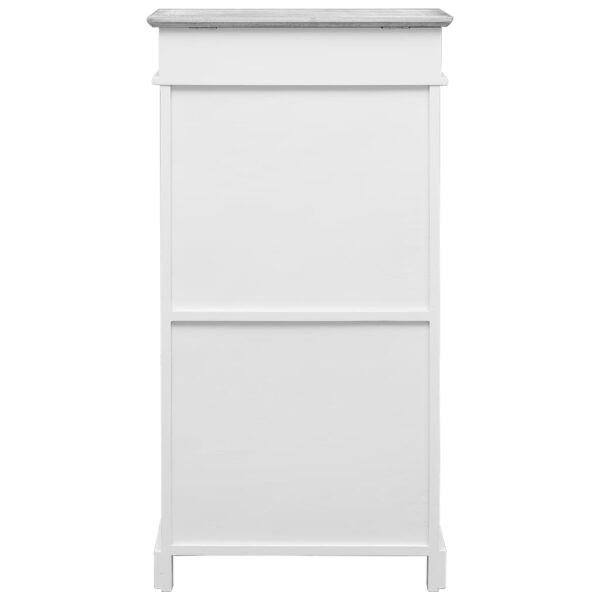 vidaXL Shoe Cabinet Grey 50x28x98 cm Paulownia Wood - Image 4