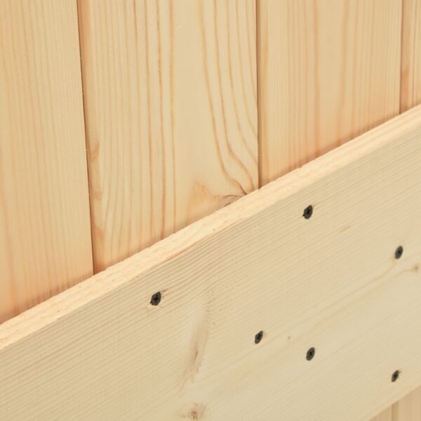 vidaXL Door 90x210 cm Solid Pine Wood - Image 5