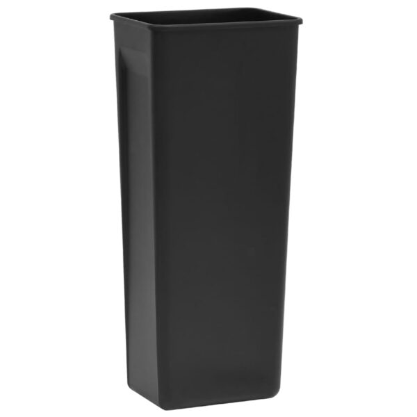 vidaXL Dustbin with Pedal Anti-fingerprint 30L Black Stainless Steel - Image 8