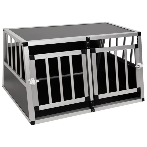 vidaXL Dog Cage with Double Door 89x69x50 cm - Image 2