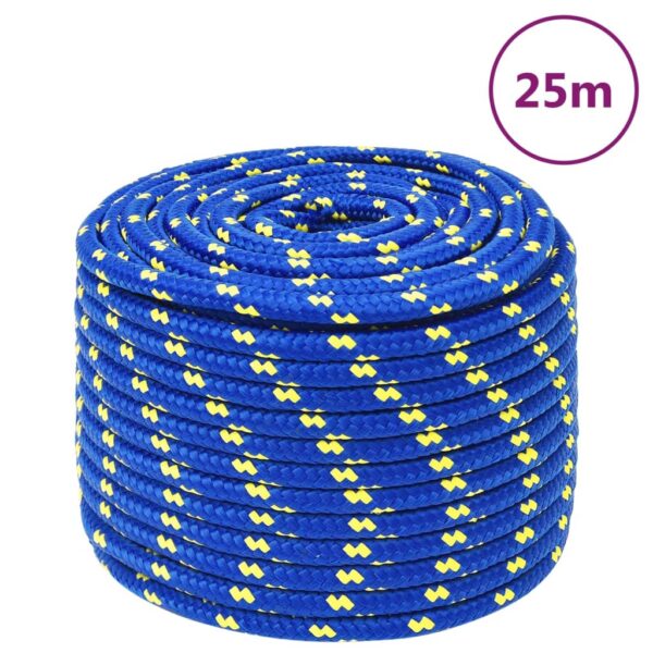 vidaXL Boat Rope Blue 12 mm 25 m Polypropylene - Image 1