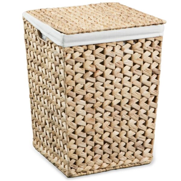 vidaXL Laundry Basket Set 2 Pieces Water Hyacinth - Image 5