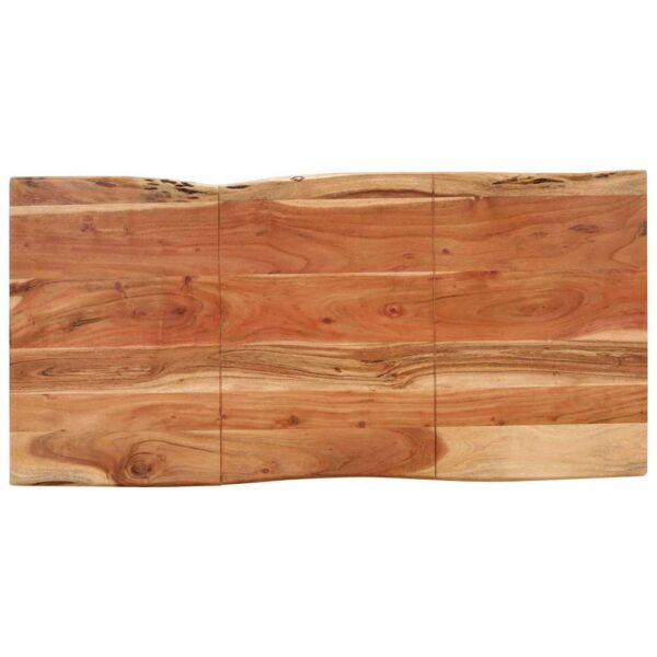 vidaXL Dining Table 140x70x76 cm Solid Acacia Wood - Image 6
