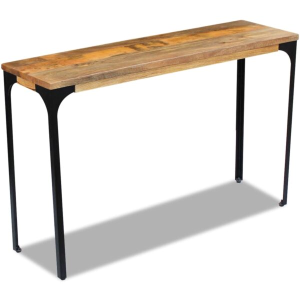 vidaXL Console Table Mango Wood 120x35x76 cm - Image 5