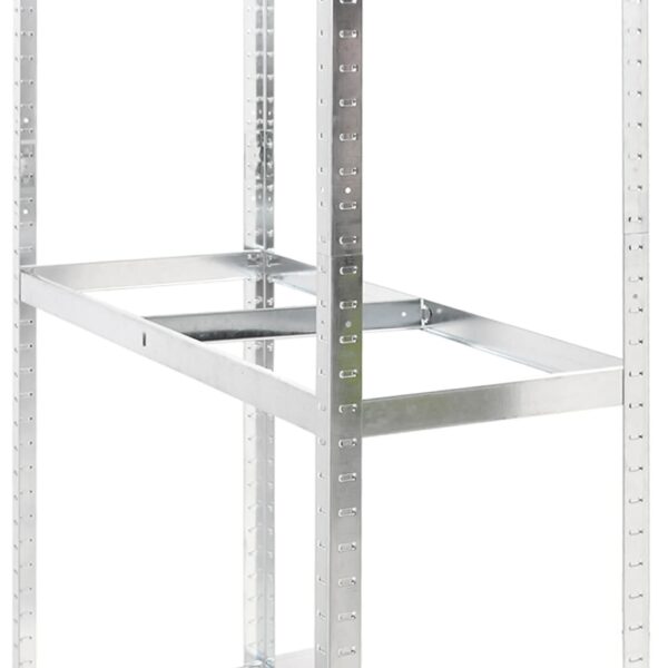 vidaXL 2-Layer Tire Racks 2 pcs Silver 110x40x180 cm Steel - Image 8