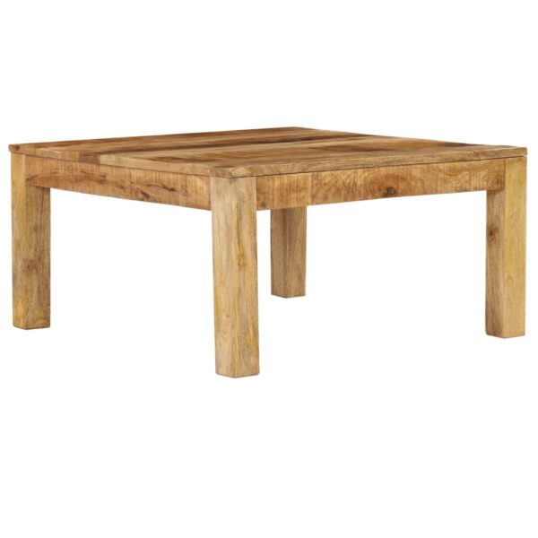vidaXL Coffee Table 80x80x40 cm Solid Mango Wood - Image 1