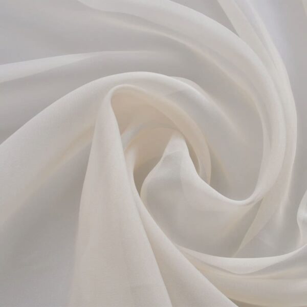 Voile Fabric 1.45 x 20 m Cream - Image 2