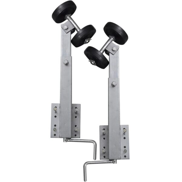 vidaXL Boat Trailer Double Roller Bow Support Set of 2 59 - 84 cm - Image 4