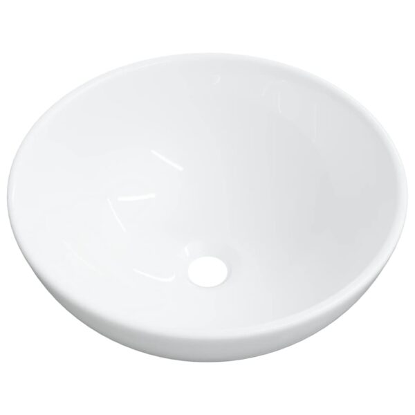 vidaXL Wash Basin White 28x28x10 cm Ceramic - Image 2