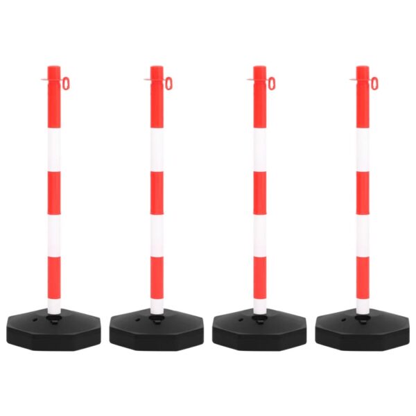vidaXL Chain Post Set with 10 m Plastic Chain - Image 2