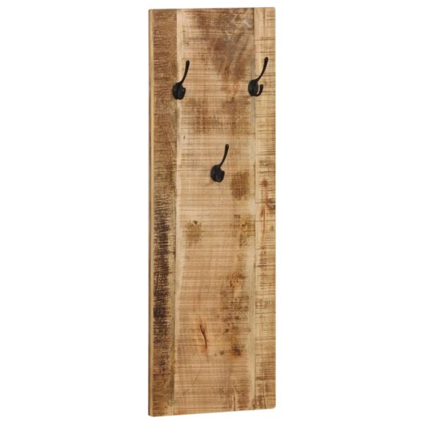 vidaXL Wall-mounted Coat Racks 2 pcs Solid Mango Wood 36x110x3 cm - Image 2