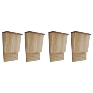vidaXL Bat Houses 4 pcs 22x12x34 cm Wood