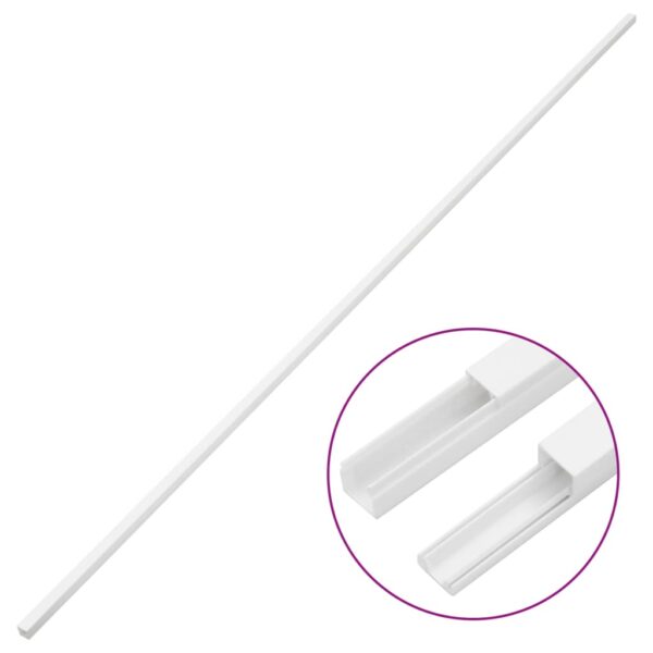 vidaXL Cable Trunking 10x10 mm 10 m PVC - Image 3