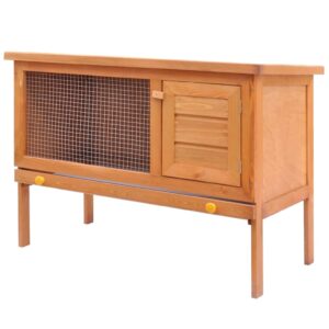 vidaXL Outdoor Rabbit Hutch 1 Layer Wood