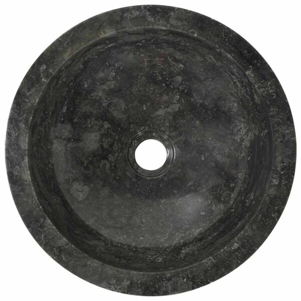 vidaXL Sink 40x12 cm Marble Black - Image 7