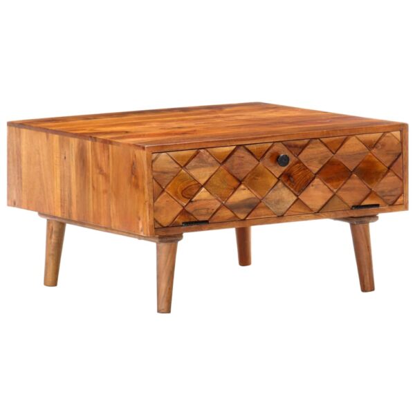 vidaXL Coffee Table 68x68x38 cm Solid Acacia Wood - Image 10