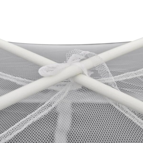 vidaXL Camping Tent 200x120x130 cm Fiberglass White - Image 3