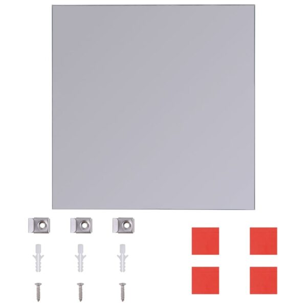 vidaXL Frameless Mirror Tiles Glass 8 pcs 20.5 cm - Image 4