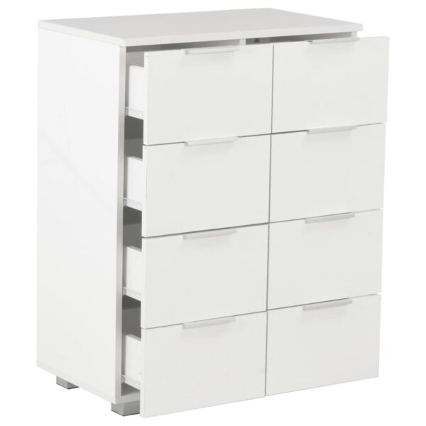 vidaXL Sideboard High Gloss White 60x35x80 cm Engineered Wood - Image 7