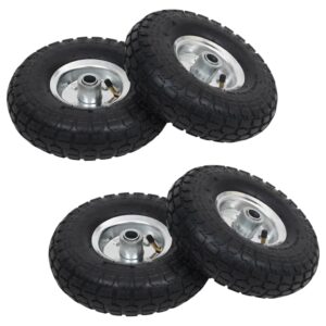 vidaXL Sack Truck Wheels 4 pcs Rubber 4.10/3.50-4
