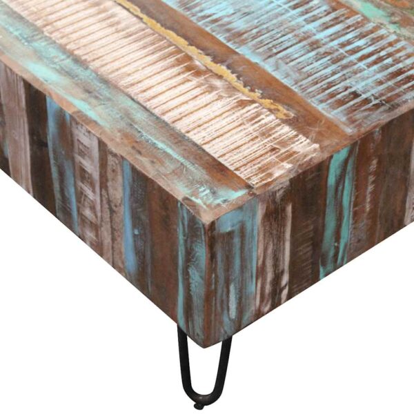 vidaXL Coffee Table Solid Reclaimed Wood 100x50x38 cm - Image 9