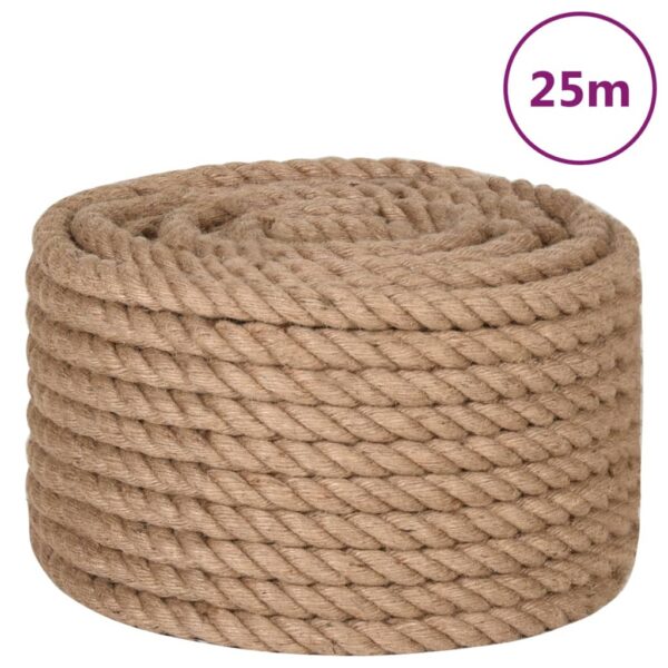 vidaXL Jute Rope 25 m Long 16 mm Thick - Image 2