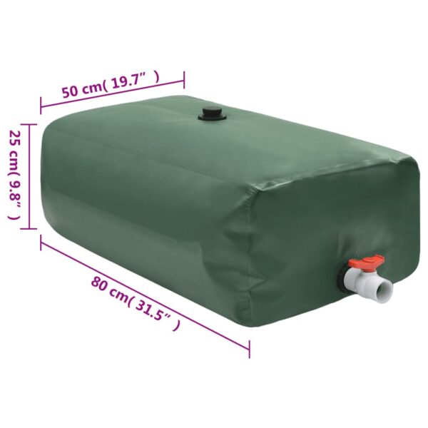 vidaXL Water Tank with Tap Foldable 100 L PVC - Image 7