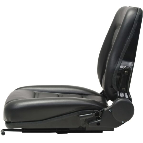 vidaXL Forklift & Tractor Seat with Adjustable Backrest Black - Image 3