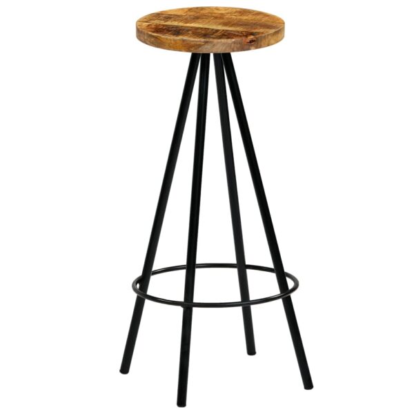vidaXL Bar Set 5 Piece Solid Mango Wood 120x60x107 cm - Image 9