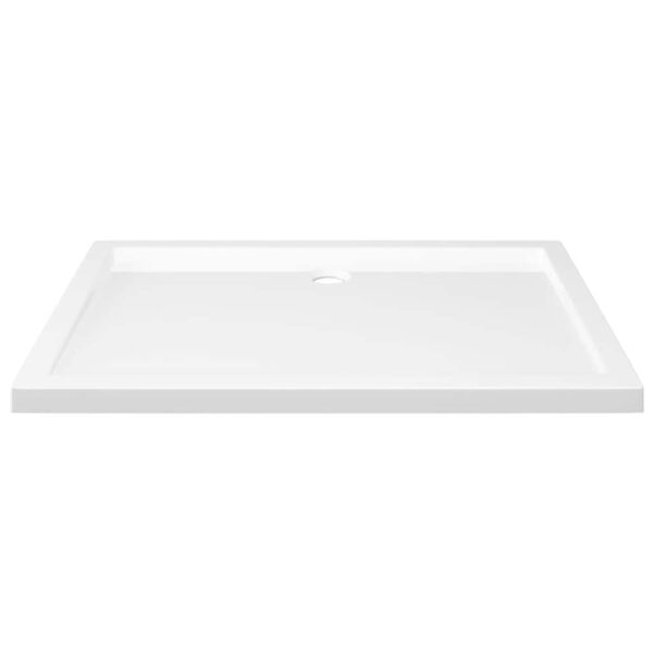 vidaXL Rectangular ABS Shower Base Tray White 70x100 cm - Image 4