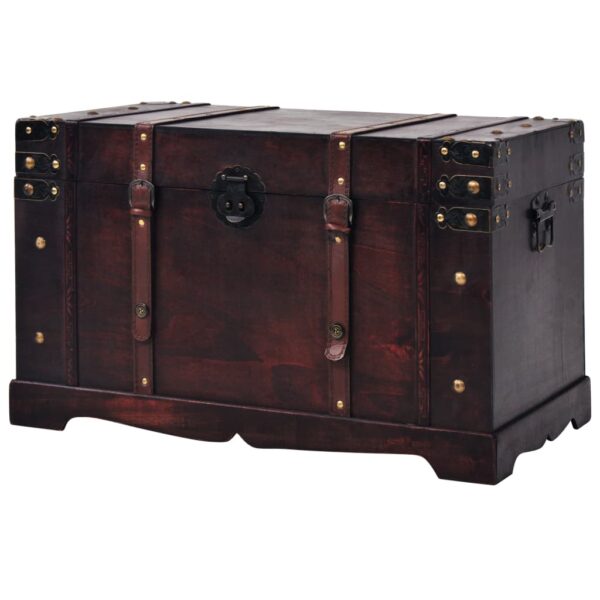 vidaXL Vintage Treasure Chest Wood 66x38x40 cm - Image 2