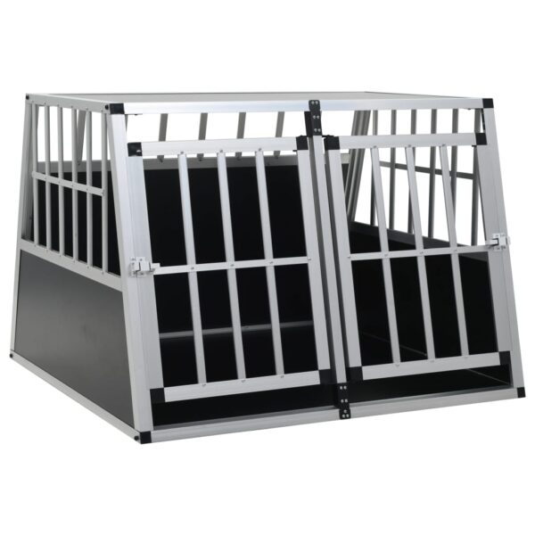 vidaXL Dog Cage with Double Door 94x88x69 cm - Image 1