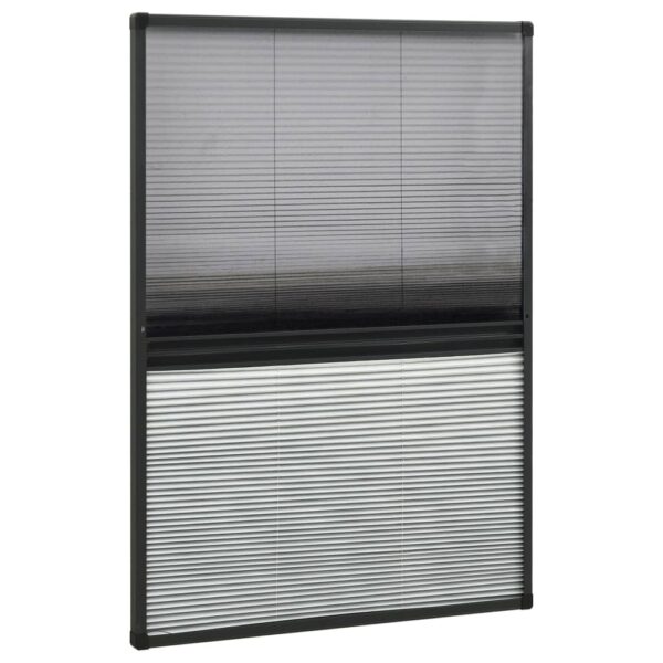 vidaXL Plisse Insect Screen for Windows Aluminium 80x120 cm with Shade - Image 3