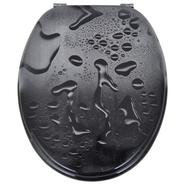 vidaXL Toilet Seats with Lids 2 pcs MDF Water - Image 3