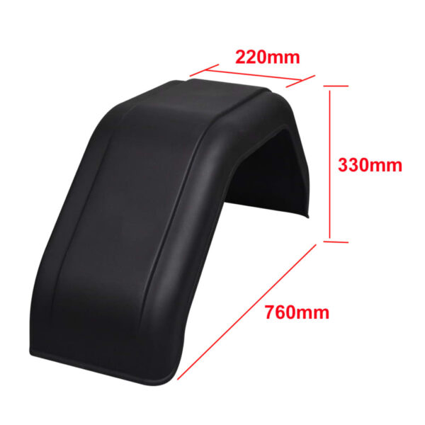 vidaXL 2x Mudguard for Trailer Wheels 220 x 760 mm - Image 6