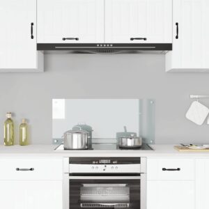 vidaXL Kitchen Backsplash Transparent 90x40 cm Tempered Glass