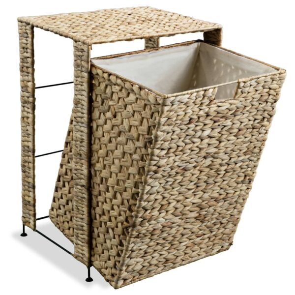 vidaXL Laundry Basket 44x34x64 cm Water Hyacinth - Image 5